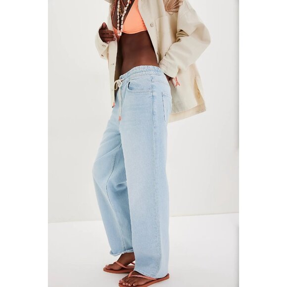 NWT Mother The Drawn Tagger Flood in Cowabunga Loose Slouchy Jeans 30 - Picture 4 of 13